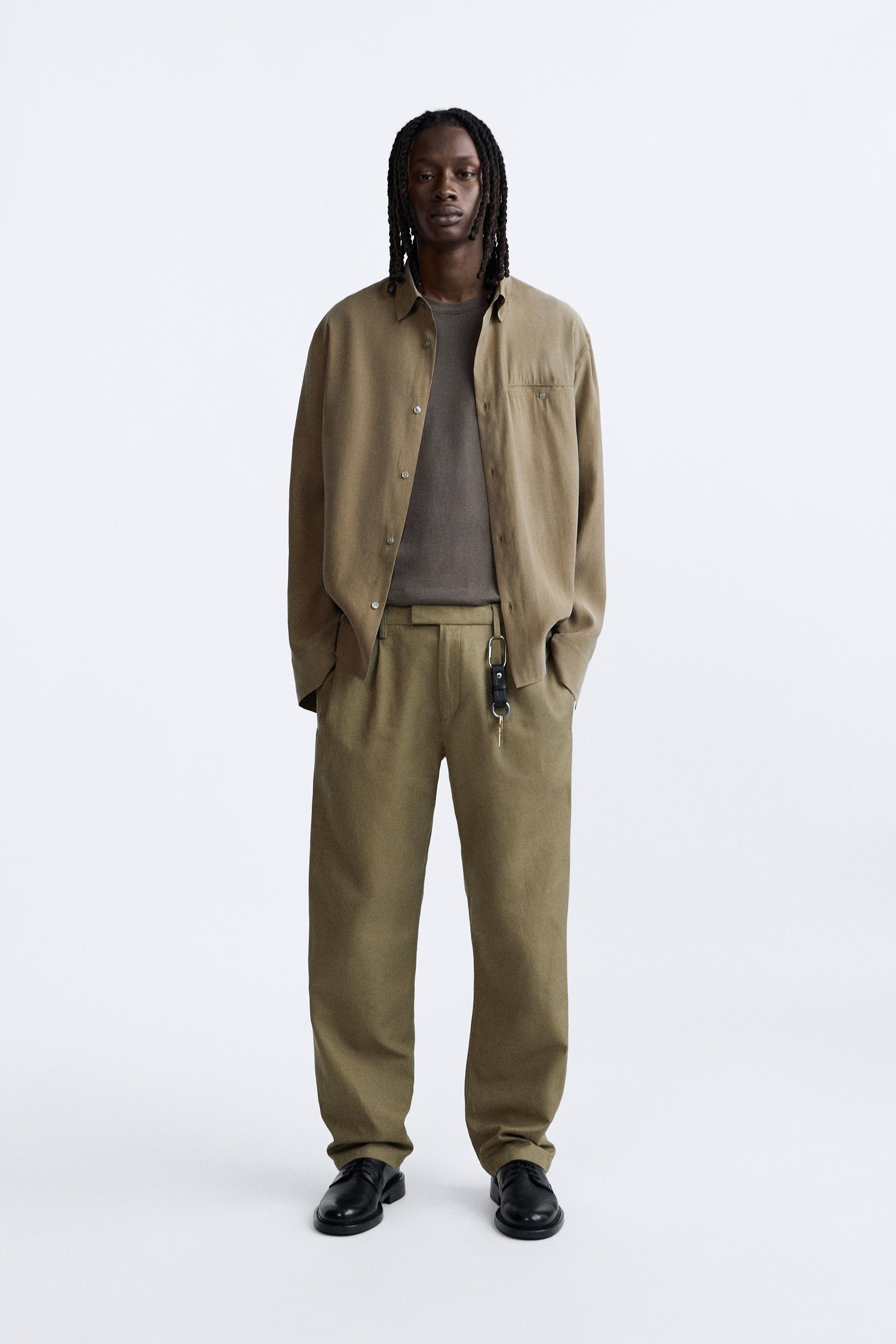 

РУБАШКА ИЗ ХЛОПКА В ПОЛОСКУ - ЛЬНЯНАЯ РУБАШКА