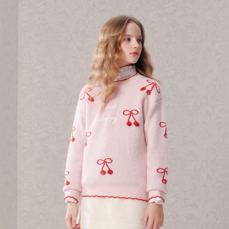 Вязаный жаккардовый свитер для девочек DEESHA 140