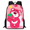 Strawberry Bear School Bag High Definition Printing Multi-Function Oxford Lightweight Backpack