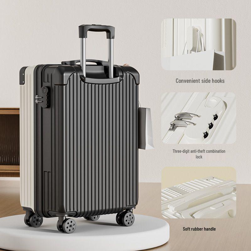 Large Capacity Retro Korean Style Travel Suitcase with Durable Universal Wheels - 2025 Edition