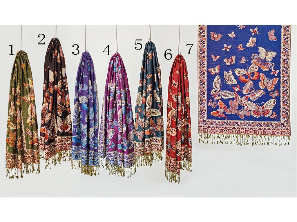 2024 Retro Ethnic Tassel Long Shawl Scarf for Women - Autumn/Winter Fashion Neck Warmer