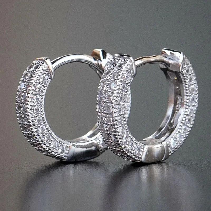 Fashionable Small Fresh Earrings Ins Style Personalized Mosonite Sparkling Light Luxury Jewelry Headpiece For Women