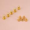 20pcs Round Head Solid Copper Nail Rivet Button DIY Leather Accessories(10*8mm Gold)