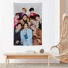 Kpop Band SSuper Junior Tapestry Microfiber Wall Hanging For Bedroom Living Room Decor Outdoor Festival Garden Bar Background