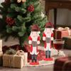 Nutcrackers Figures Wooden Nutcracker Sculpture Christmas Figurine For Holiday Home Table Centerpiece Winter Celebration Party