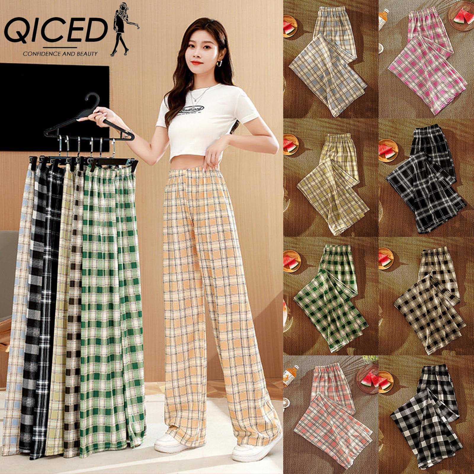 

QICED Женские модные повседневные брюки и капри one size чёрный