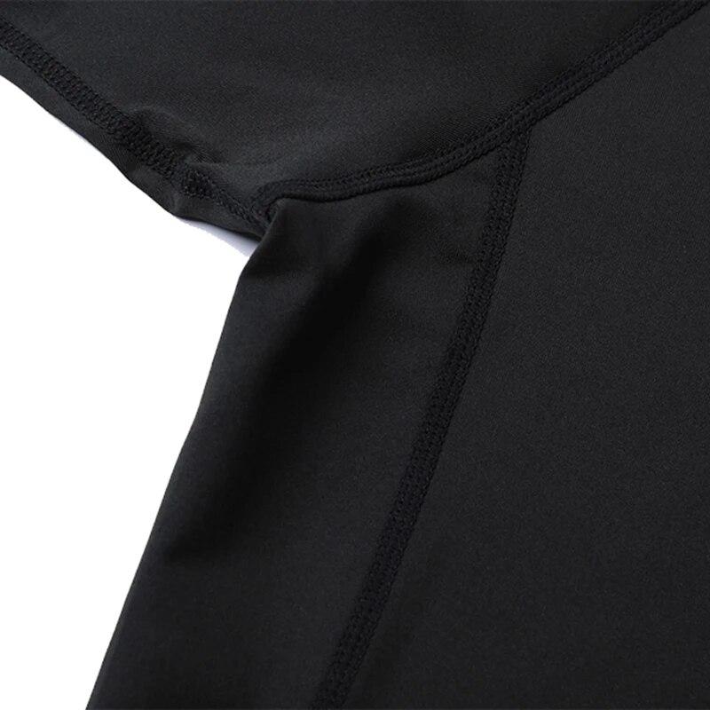 Pánská kompresní košile s potiskem Sportovní Fitness Krátký rukáv Pohodlné Prodyšné Ležérní Léto