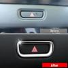 Bumdenuu Car Hazard Warning Light Button Switch Cover Trim for Honda Vezel-V 2021 2022 Chrome