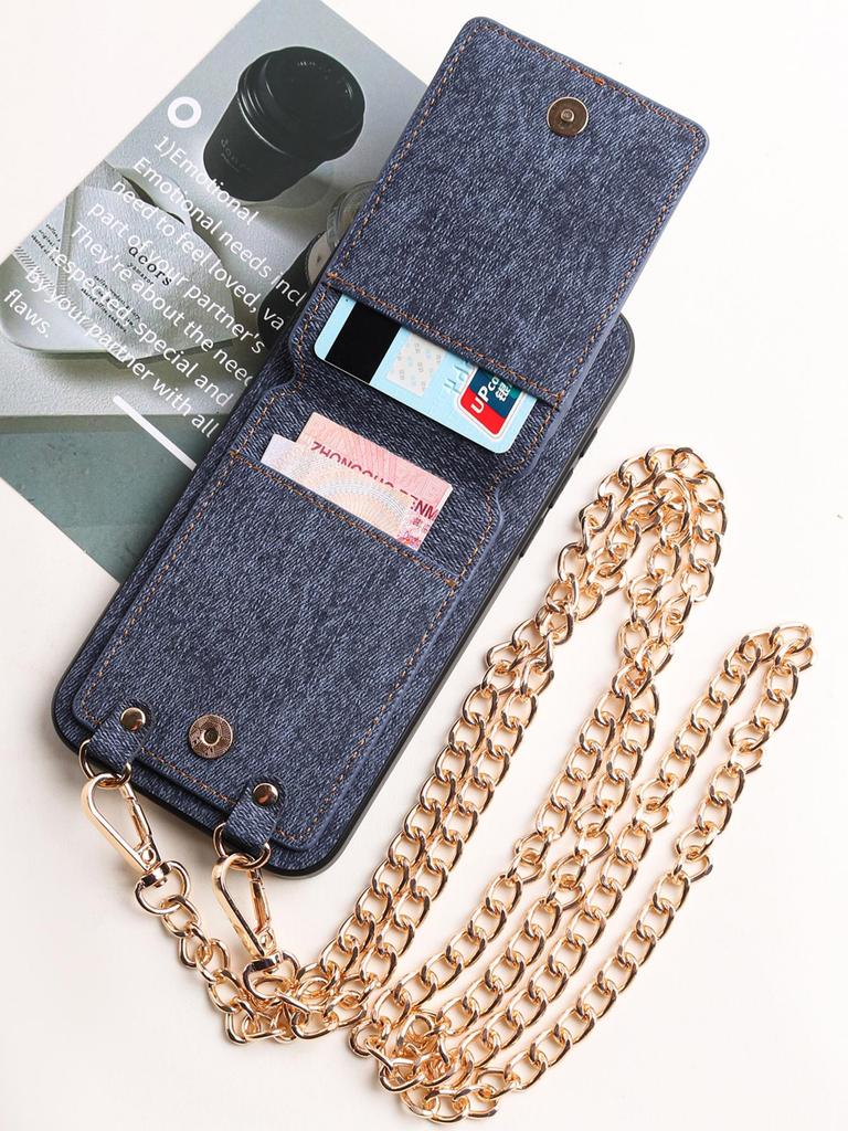 IPhone 17 Pro Hülle mit Umhängeband, Kartenhalter und Brieftasche für Apple 16 Pro Max und 14