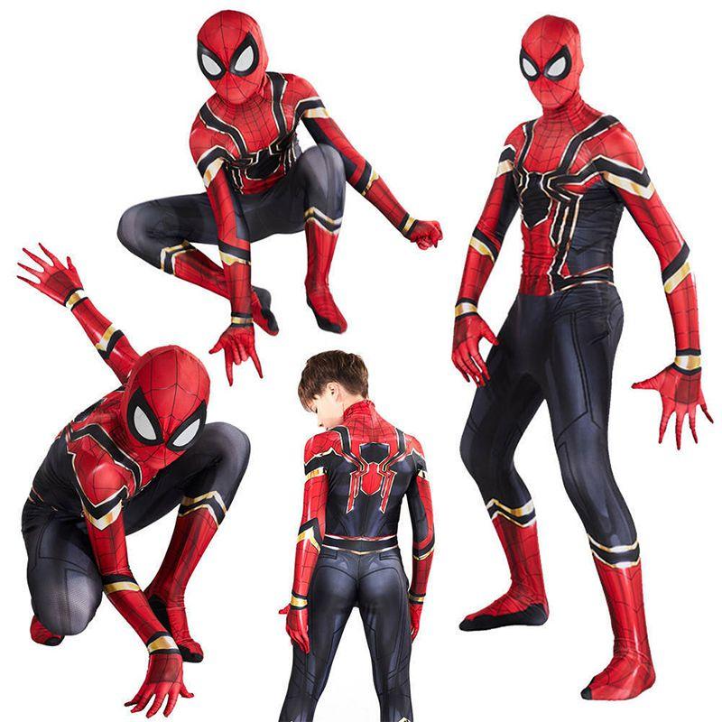 Iron Spiderman Suit Superhero Costume Cosplay Jumpsuit With Exquisite Workmanship