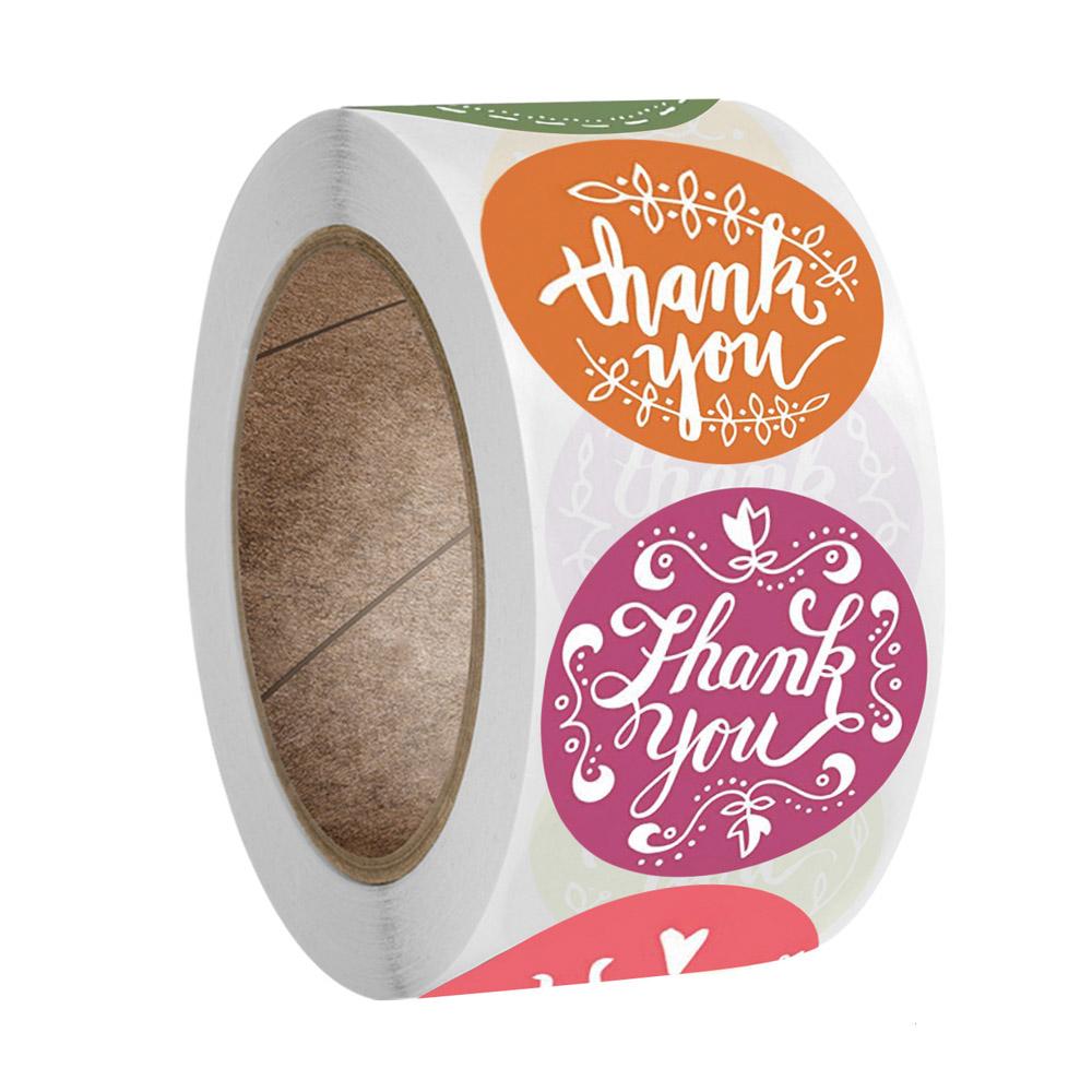50-500Pcs 1inch Cartoon Cute Sun Rainbow Clouds Sticker Thank You Stickers For Handmade Gift Decor Labels Kids Reward Stickers