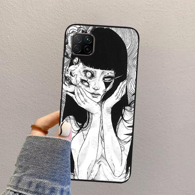 

Horror Manga Style For Huawei Nova 10 9 SE 8i 11i 12i 12s Y60 Y61 Y70 Y90 Y72 Y73 Y91 P60 Pro P40 P30 Lite Case Huawei Nova Y91