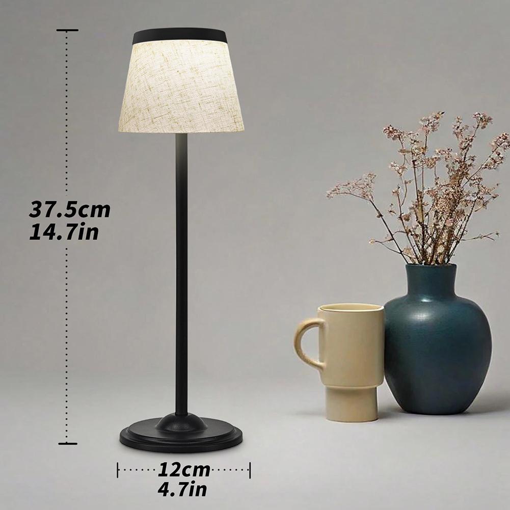 LED Table Lamps For Room Rechargeable Wireless Desk Lamp Study Office Light  3 Colors Touch Lamp Bedside Table For Bedroom Bar