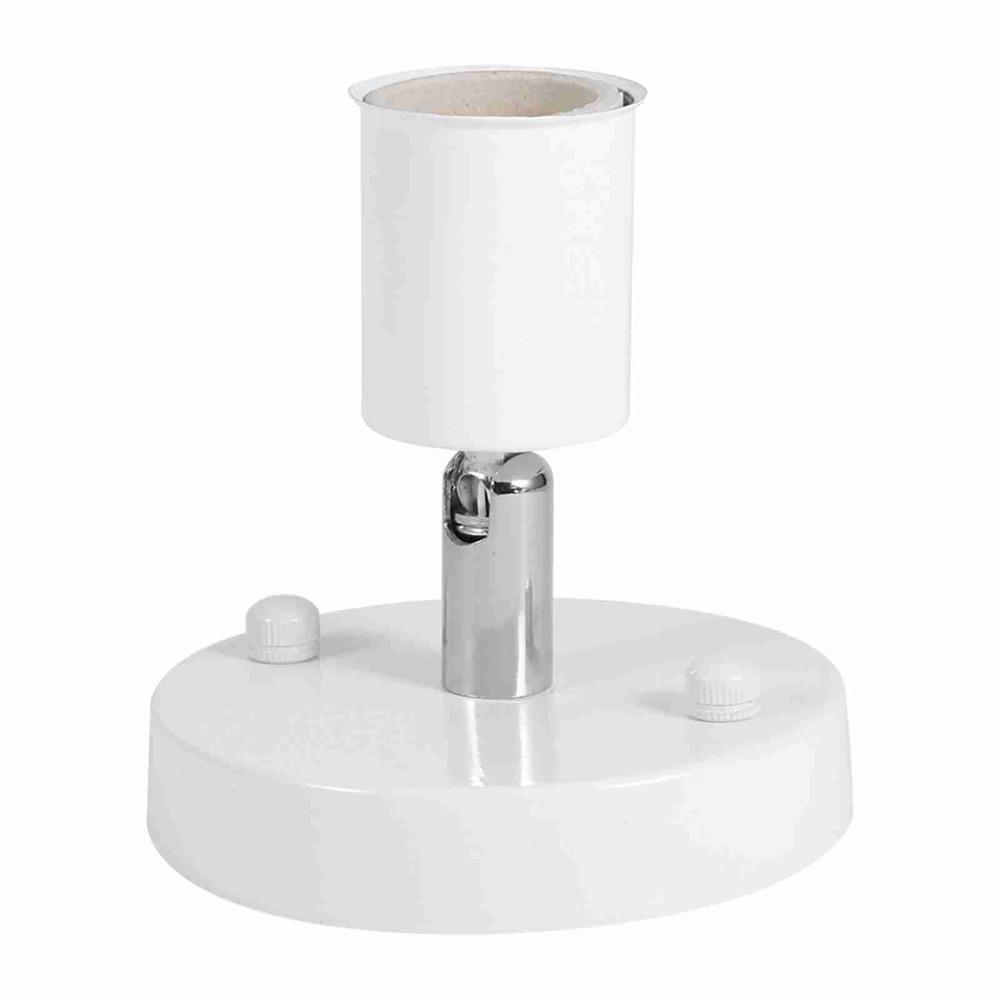 Ceramic Iron Wall Lamp 180° Rotating Bulb Holder Modern Lamp Base Garage