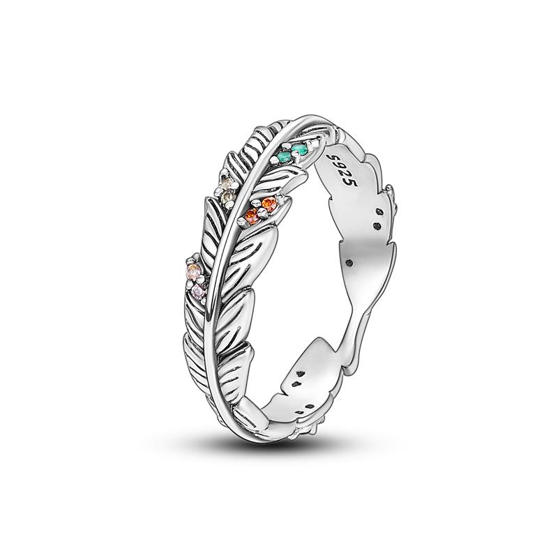 Finger Rings for Women 925 Silver Zircon Crystal Stackable Geometric Ring Wedding Jewelry Engagement Rings