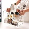 Large Capacity Clear Makeup Rack Transparent Perfume Display Case  Desktop Organizer