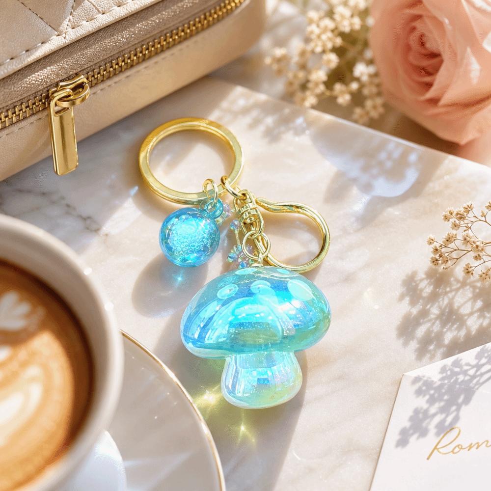 Acrylic Mushroom Pendant Ornaments Bag Hanging Pendant Fashion Mushroom Keychain  Accessory