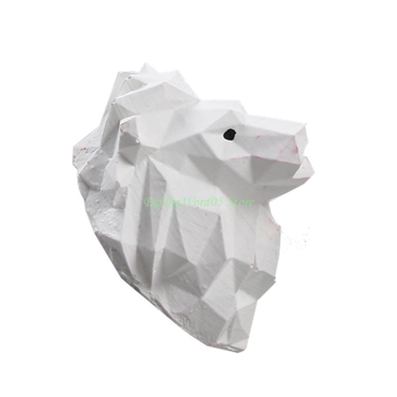 24TE 3D Wolf Dog Lion for Head Chocolate Candy Mold Polymer Craft DIY M
