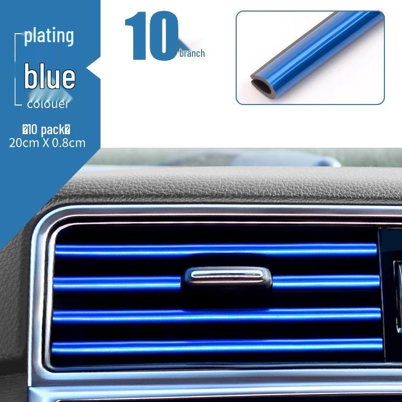 Universal Chrome Car AC Vent Decorative Strips