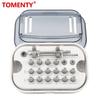 Chave de Fenda para Parafuso de Implante Dentário Colorida Chave de Torque Catraca 15-70NCM com 16 Peças de Chave de Fenda Kit Universal de Ferramentas de Restauração