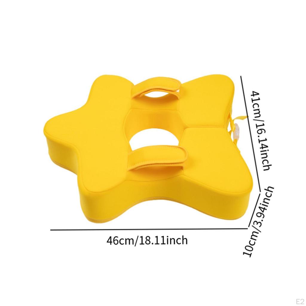 Non Inflatable Float for Ages 636 Months Child Adjustable Infant Pool Yellow