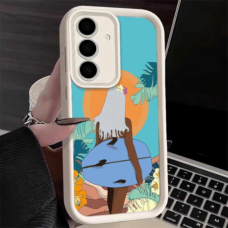 Surfboard Surfing Surf Summer Soft Phone Case for Samsung Galaxy A17 A16 A26 A36 A56 A15 A25 A35 A55 A14 A24 A34 A54 A13 A23 A33