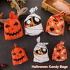 50Pcs Bat Pumpkin Rabbit Ear Baking Packaging Halloween Decoration Cookie Bag Halloween Candy Bags