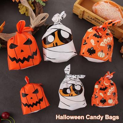 Bag Party Supplies Pumpkin Halloween Decoration Halloween Candy Bags Baking Packaging Cookie Bag