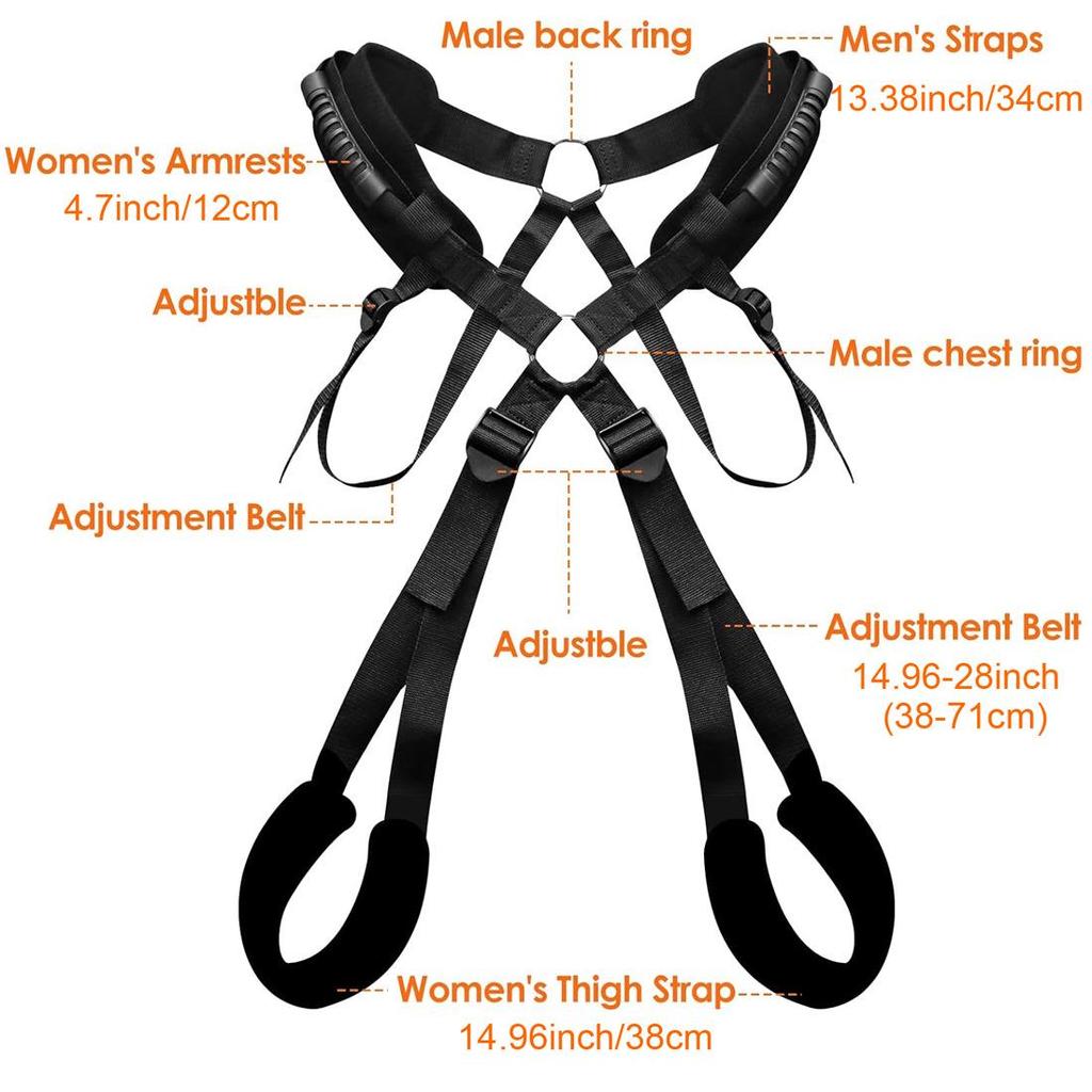 2nd Gen Adjustable Double Shoulder Lumbar Support Flirting Swing Toy for Adults