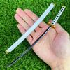 10inch Roronoa Zoro Katana One Piece Metal Anime Zoro Sword Real Size Japanese Katana Ninja Knife Original Samurai Sabre Gift