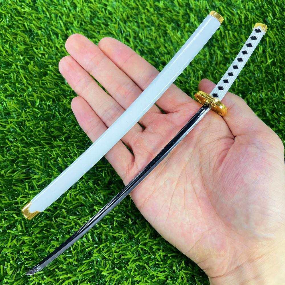 10inch Roronoa Zoro Katana One Piece Metal Anime Zoro Sword Real Size Japanese Katana Ninja Knife Original Samurai Sabre Gift