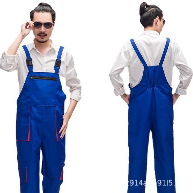 Men's Multi-Pocket Dustproof Workwear Overalls - Durable and Dirt-Resistant Auto Repair Suit