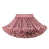 Lace Skirt Girls Fluffy Chiffon Pettiskirt Solid Colors Tutu Skirts Girl Dance Skirt Christmas Tulle Petticoat Tulle