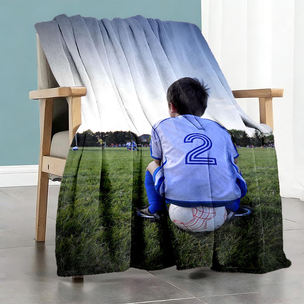 Customize Picture Personalized picture Blanket Multi-purpose Customizable Blanket Ultra-Soft for Living Room Seaside Office Chair Livingroom