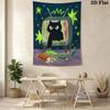 Little Black Cat Pattern Home Decor Tapestry, Wall Hanging, Decorative RV Wall Cloth.MGT0918359