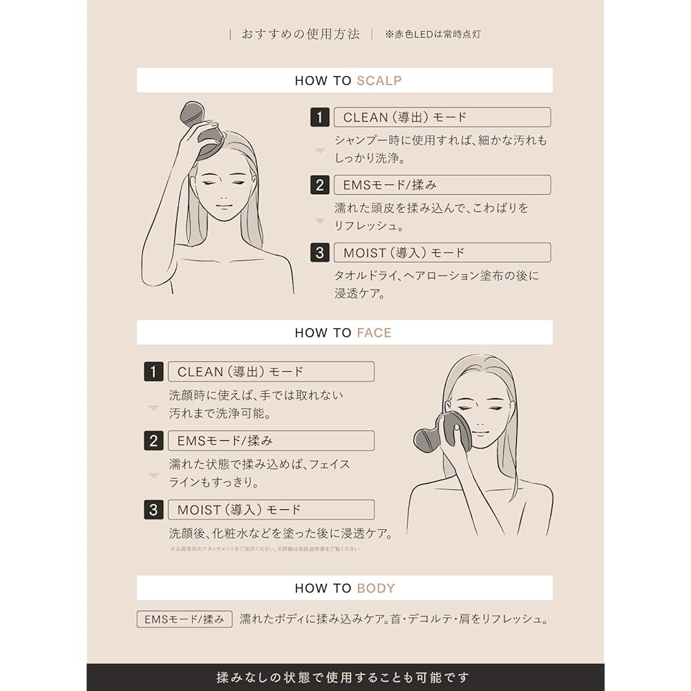 MYTREX EMS HEAD SPA DEEP X Ion Electric Needle Head Spa for Scalp Treatment, Beauty Salon, Introduction and Extraction, EMS, Red LED, Facial Care, Ele