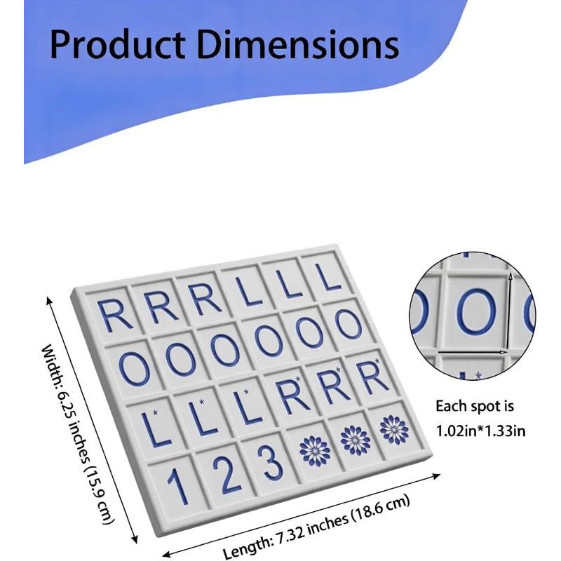 Mahjong Solo Practice Board, Compatible with American Mahjong Tiles with 24 Slots, 3D Printed Portable Mahjong Practice Board for Strategy Training