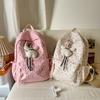 Schoolbagins Wind Early High School Student Schoolbag Japanese Small Floral Backpack Women's Small Fresh and Gentle Wind Leisure Travel Backpack
