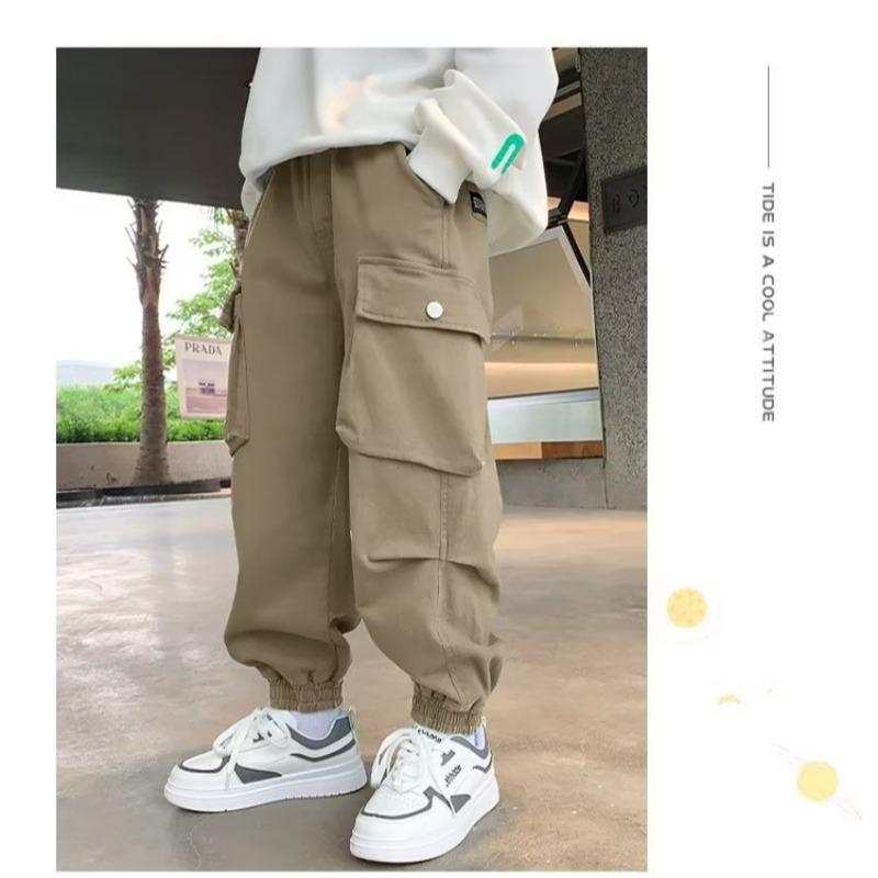 Boys' Autumn Cargo Pants 2025 - Streetwear Style for Kids