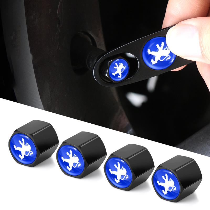 5 Stück/Set Auto Schlüsselanhänger Reifenventilkappe Auto Styling Zubehör Für Peugeot 206 208 306 307 308 407 408 508 2008 3008 407 508 2008 307 308 3008 206 208