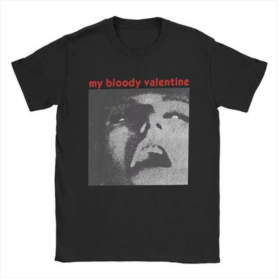 Tricouri My Bloody Valentine Band pentru bărbați Tricou vintage din bumbac Tricou cu gât O Tricou cu mânecă scurtă Topuri Plus Size