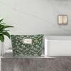 VOCOSTE Floral Print Makeup Large Capacity Makeup Pouch for Coin and Green Bag, Women, Purse, Foundation, Lipstick, Brushes,