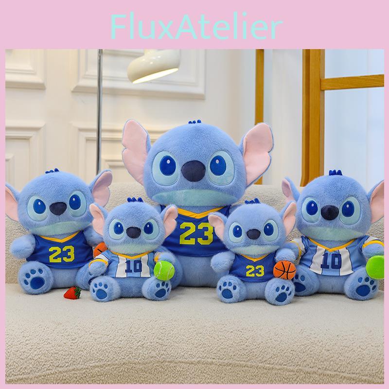 Plush Stitch Bear With Basketball Design For Kids Room Decor And Collectible Gift