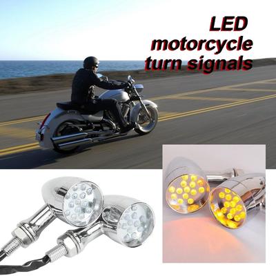 Univerzális 14 LED-es motorkerékpár golyós irányjelző lámpa a legtöbb utcai kerékpárhoz/metrikus kerékpárhoz/dirt bike-hoz/
