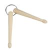 Key Chain Beech Wood Small Lightweight Drumstick Shape Delicate Keychain Bag Hanging Decoration 2
