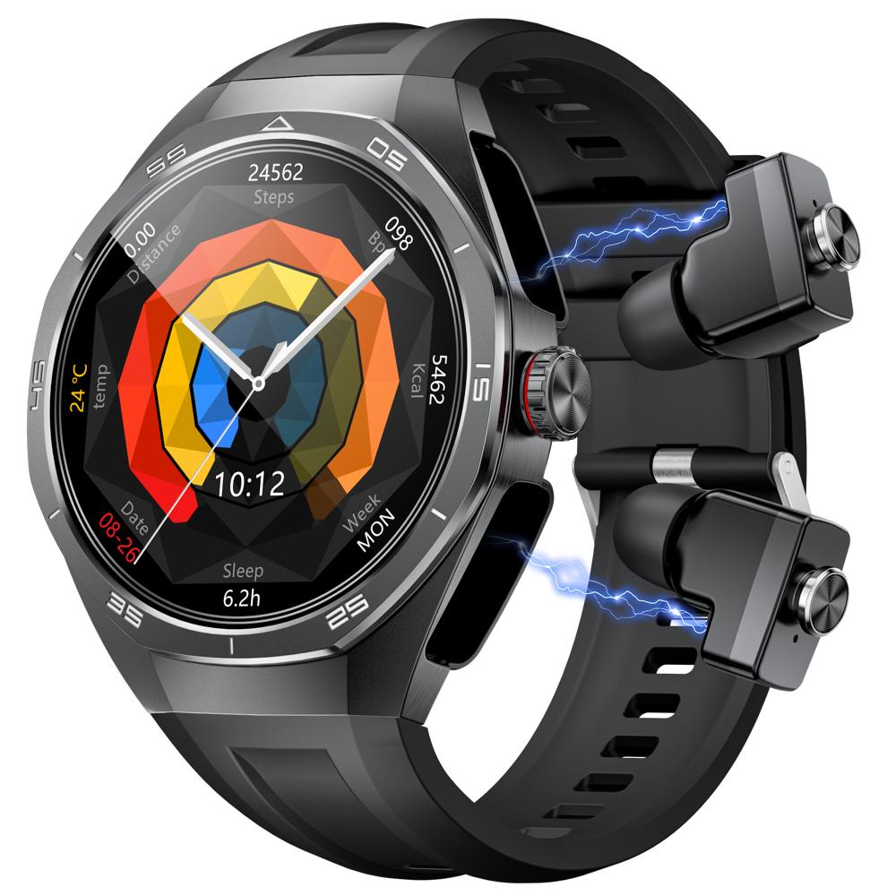 Outdoor Sports Smartwatch Information Reminder Men Women TWS Wireless Headset Smart Watch Waterproof 2 In 1 Headphone Bracelet