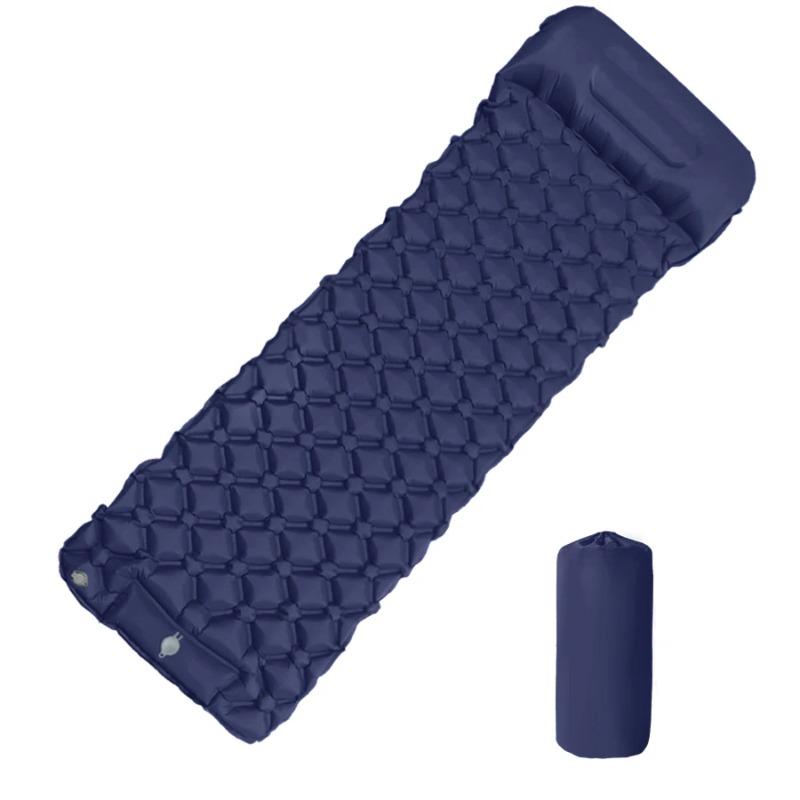 Ultralight Inflatable Camping Mattress with Pillows Built-in Pump Portable Air Sleeping Pad for Outdoor Hiking Travel Tent