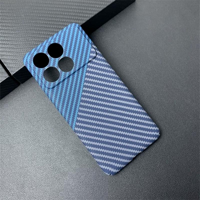 Funda Para POCO X6 Pro Carcasa Patrón de Textura de Fibra de Carbono PC Dura Mate Para Xiaomi POCO X6Pro 5G Funda Delgada Parachoques Ultra Delgado