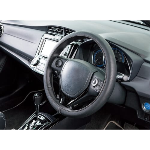 BONFORM Steering Cover Neofit Leather Light/Normal Car Steering Cover S:36.5~37.9cm Black 6703-15BK