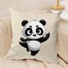 Cute Panda Cushion Cover Soft Plush Throw Pillow Cover  DoubleSided Decorative Cushion Case  Sofa Bedroom Home Decor